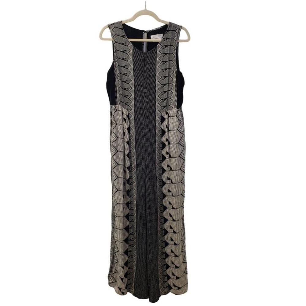 Anthropologie Hayes Geometric Print Wide Leg Jumpsuit Size Medium